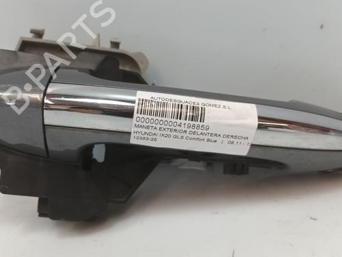 Used Front right exterior door handle HYUNDAI ix20 (JC) 1.6 CRDI (116 hp) 25978727