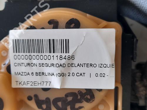 Front left seatbelt MAZDA 6 Hatchback (GG) 2.0 (GGES) | BP12695389I26 