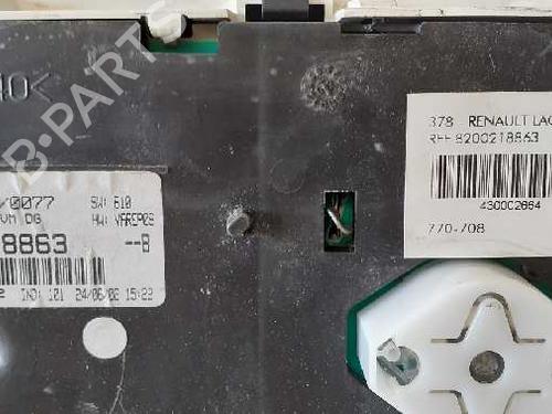 Instrument cluster RENAULT LAGUNA II (BG0/1_) 1.9 dCi (BG08, BG0G) | BP12764791C47 