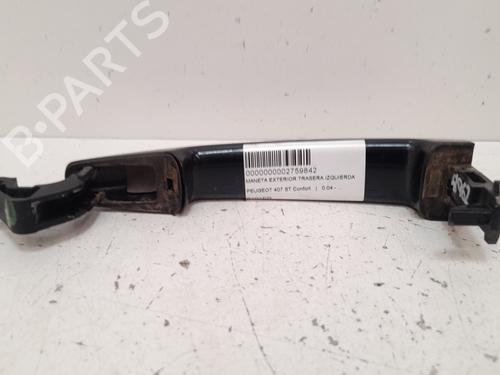 Rear left exterior door handle PEUGEOT 407 (6D_) 2.0 (6DRFNB, 6DRFNE) | BP12775935C130 