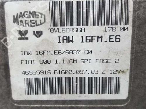 Engine control unit (ECU) FIAT SEICENTO / 600 (187_) 1.1 (187AXB, 187AXB1A, 187AXC1A02) | BP12727781M57 