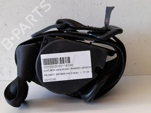 Used Rear right seatbelt PEUGEOT 206 Hatchback (2A/C) 1.4 LPG (75 hp) 12695270