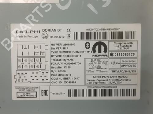 Radio OPEL COMBO Box Body/MPV (X12) 1.3 CDTI (B05) | BP31930583E6 