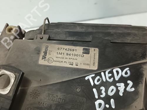 Venstre forlygte SEAT TOLEDO II (1M2) 1.9 TDI | BP30680575C28