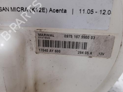 Fuel pump NISSAN MICRA III (K12) 1.5 dCi | BP12748528M76 