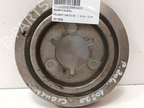 Used Pulley PEUGEOT 206 CC (2D) 1.6 16V (2DNFUF, 2DNFUR) (109 hp) 14997112
