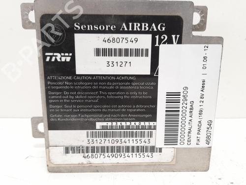 Airbag module FIAT PANDA (169_) 1.2 (169.AXB11, 169.AXB1A) (60 hp) 12750407
