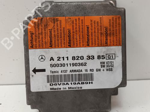 Kollisjonspute styreenhet MERCEDES-BENZ E-CLASS (W211) E 270 CDI (211.016) (177 hp) 15959924