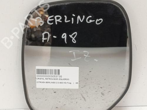 Used Left mirror glass CITROËN BERLINGO / BERLINGO FIRST Box Body/MPV (M_) 2.0 HDI 90 (MBRHY, MCRHY) (90 hp) 13983250
