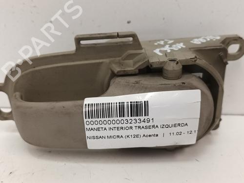 Used Rear left interior door handle NISSAN MICRA III (K12) 1.4 16V (88 hp) 12901906