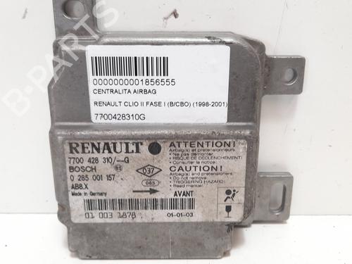 Used ECU airbags RENAULT CLIO II (BB_, CB_) 1.2 (BB0A, BB0F, BB10, BB1K, BB28, BB2D, BB2H, CB0A,... (58 hp) 12726080