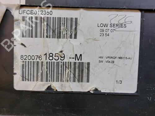 Instrument cluster RENAULT CLIO III (BR0/1, CR0/1) 1.5 dCi (C/BR0G, C/BR1G) | BP12152217C47 