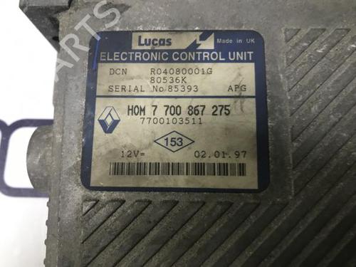 Engine control unit (ECU) RENAULT MEGANE I (BA0/1_) 1.9 dT (B/SA0K, B/SA0Y) | BP12153718M57