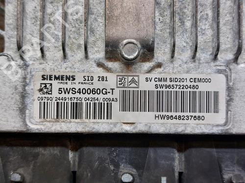 Engine control unit (ECU) PEUGEOT 607 (9D, 9U) 2.7 HDi 24V | BP12154643M57 