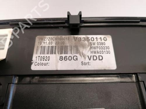 Instrument cluster VW TOURAN (1T1, 1T2) 1.9 TDI | BP12155564C47 