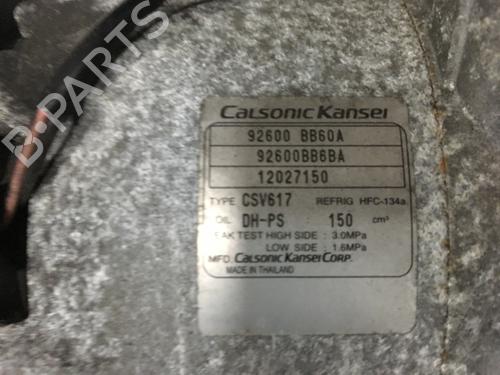 AC compressor NISSAN QASHQAI I (J10, NJ10) 1.6 dCi | BP12156516M34 