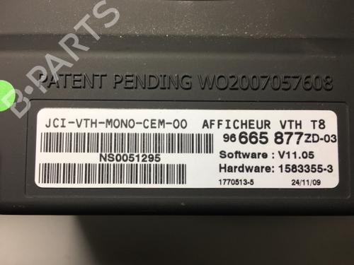 Display monitor PEUGEOT 3008 I MPV (0U_) 1.6 HDi | BP12303792C48 