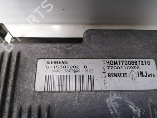 Engine control unit (ECU) RENAULT CLIO II (BB_, CB_) 1.6 (B/CB0D, BB00) | BP12159570M57 