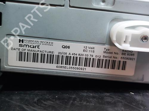 Radio SMART FORFOUR (454) 1.1 (454.030) | BP12159948E6 