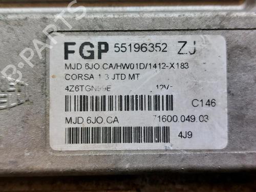 Centralina do motor OPEL CORSA C (X01) 1.3 CDTI (F08, F68) | BP12161288M57 