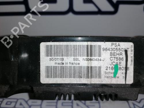 Climate control PEUGEOT 206 CC (2D) 1.6 16V (2DNFUF, 2DNFUR) | BP12163045I5 