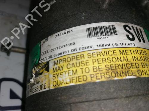 AC compressor OPEL ZAFIRA A MPV (T98) 1.6 16V (F75) | BP12163707M34 