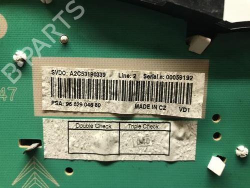 Instrument cluster PEUGEOT 207 (WA_, WC_) 1.6 HDi | BP12166151C47