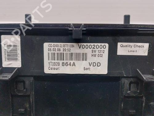 Instrument cluster VW TOURAN (1T1, 1T2) 1.9 TDI | BP12167353C47 