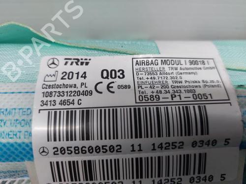 Right curtain airbag MERCEDES-BENZ C-CLASS (W205) C 180 BlueTEC / d (205.036) | BP12167391C12 