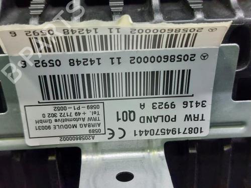 Airbag Kit MERCEDES-BENZ C-CLASS (W205) C 180 BlueTEC / d (205.036) | BP14403896C86 