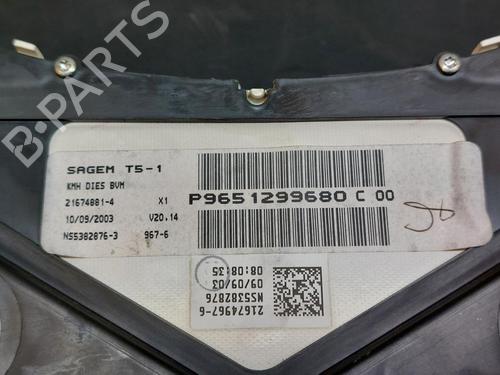 Instrument cluster PEUGEOT 307 SW Estate Van (3E_, 3H_) 1.4 HDi | BP13299956C47 