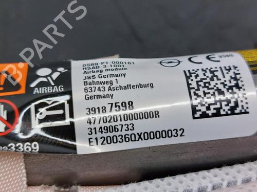 Right curtain airbag OPEL ASTRA K (B16) 1.5 CRDI (68) | BP16162112C12 