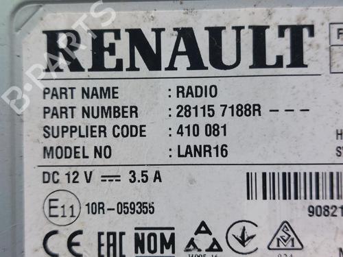 Radio RENAULT SCÉNIC IV (J9_) 1.7 Blue dCi 120 (J9A7, J9A8) | BP16281031E6 