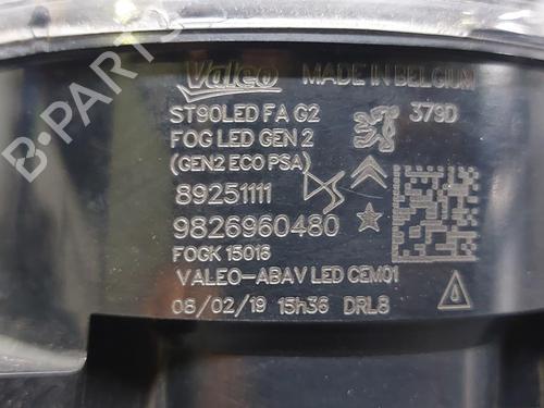 Rear fog light PEUGEOT 3008 II SUV (MC_, MR_, MJ_, M4_) 1.5 BlueHDi 130 | BP16437562C37 