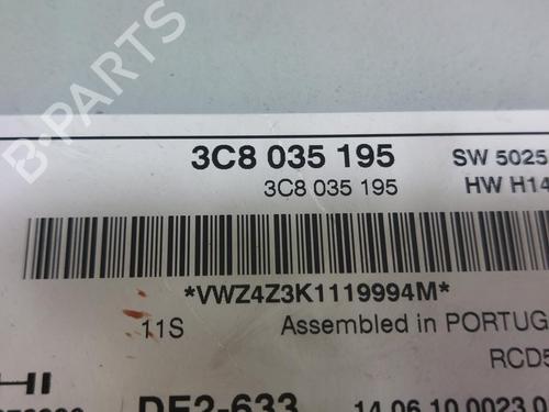 Radio VW PASSAT B6 (3C2) 2.0 TDI 16V | BP16468016E6 