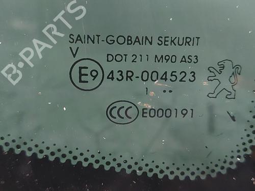Rear right quarter glass PEUGEOT 3008 I MPV (0U_) 1.6 HDi | BP17045148C92 