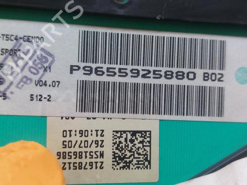 Instrument cluster PEUGEOT 307 CC (3B) 2.0 HDi 135 | BP19665163C47 