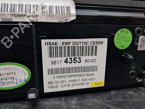 Display monitor PEUGEOT 508 II (FB_, FH_, F3_) 2.0 BlueHDI 160 (FHEHYR) | BP29700270C48 
