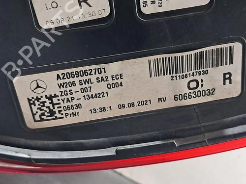 Right taillight MERCEDES-BENZ C-CLASS (W206) C 200 d (206.003) | BP29938747C35