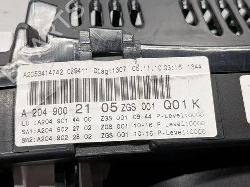 Instrument cluster MERCEDES-BENZ C-CLASS (W204) C 220 CDI (204.008) | BP31073578C47 