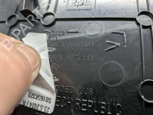 Front right panel AUDI Q3 Sportback (F3N) 35 TFSI | BP32012400C59 