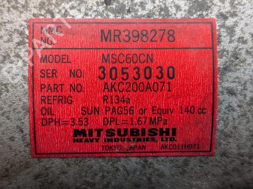 AC compressor MITSUBISHI SPACE STAR MPV (DG_A) 1.3 16V (DG1A) | BP34717052M34 - Image 9