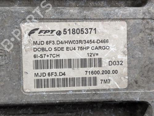 Engine control unit (ECU) FIAT DOBLO Box Body/MPV (223_) 1.3 JTD 16V | BP36676535M57 - Image 7