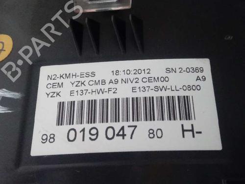 Instrument cluster PEUGEOT 208 I (CA_, CC_) 1.2 VTI 82 | BP12666215C47 