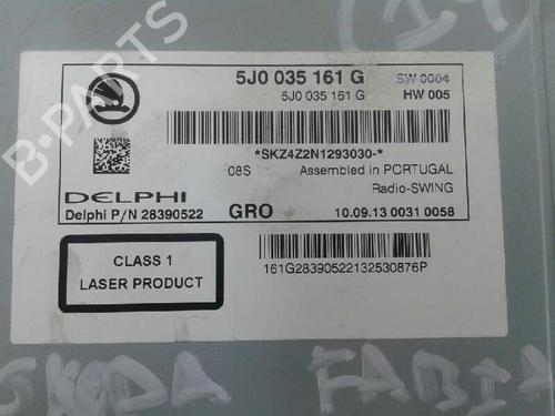 Radio SKODA FABIA II (542)  | BP16939048E6 