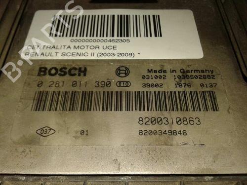 Engine control unit (ECU) RENAULT SCÉNIC II (JM0/1_)  | BP16828986M57 