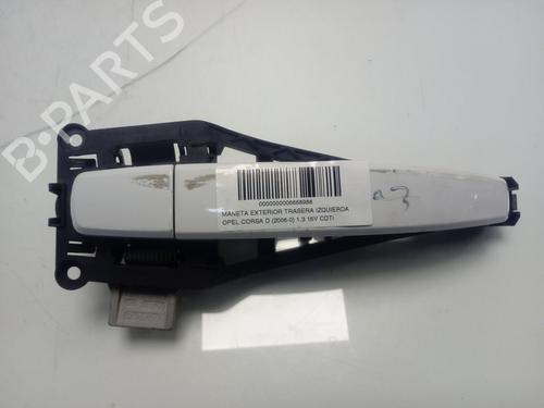Used Rear left exterior door handle OPEL CORSA D (S07) [2006-2015]  15664579