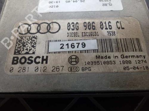 Engine control unit (ECU) AUDI A4 B7 Avant (8ED)  | BP12658863M57 