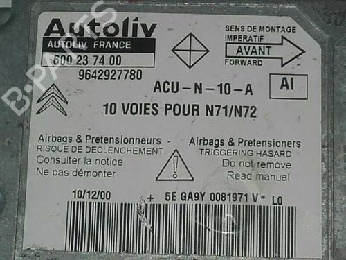 ECU airbags CITROËN XSARA (N1)  | BP12636838M53 