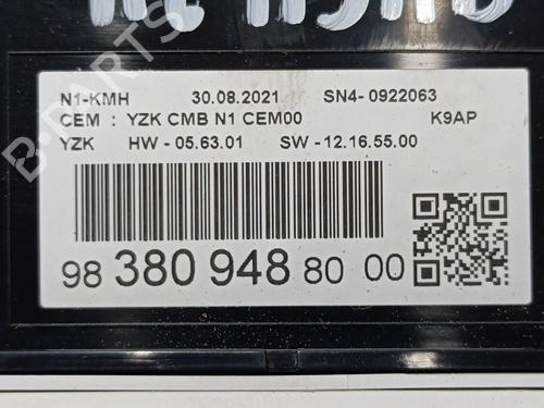 Instrument cluster PEUGEOT PARTNER Box Body/MPV (K9)  | BP29360608C47 